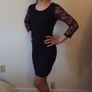 Lace little black dress
